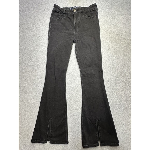 Hollister Denim - Hollister Jeans Womens 5R Black Denim Flare Stretch Y2K Style Normcore Ladies